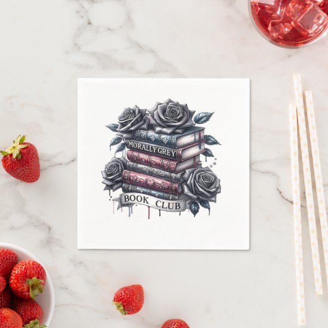 Morally Grey Book Club Napkins (Insitu)