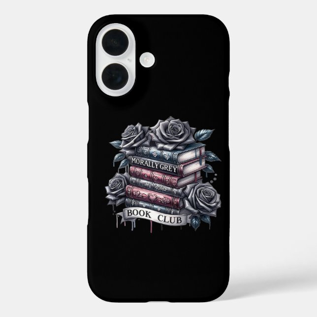 Morally Grey Book Club Phone Case for book lovers (Back)