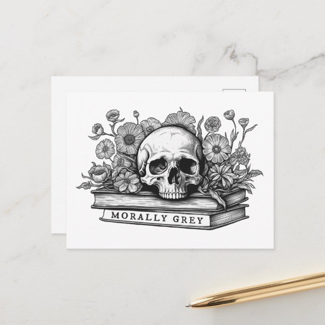 Morally grey romance books postcard (Front/Back In Situ)