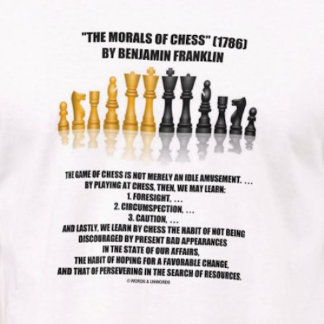 Morals Of Chess Benjamin Franklin Reflective Chess T-Shirt