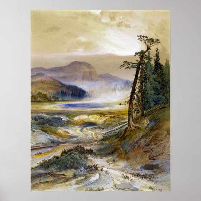 Moran - Excelsior Geyser Yellowstone Park Poster (Front)