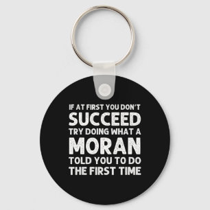 Moran Funny Surname Family Tree Birthday Reunion I Key Ring