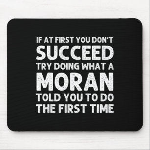 Moran Funny Surname Family Tree Birthday Reunion I Mouse Mat