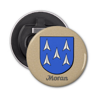 Moran Heraldic Arms on Parchment Style Back Bottle Opener