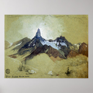 Moran - Index Peak Clark's Fork Wyoming 1892 Poster