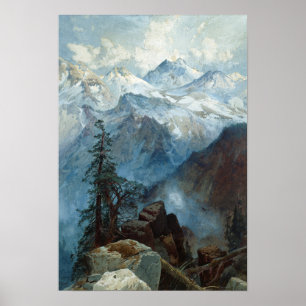 Moran Summit of the Sierras Painting Poster