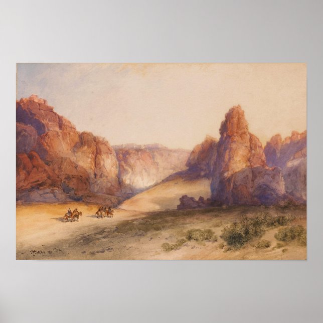 Moran - The Rock Of Acoma New Mexico 1902 Poster (Front)