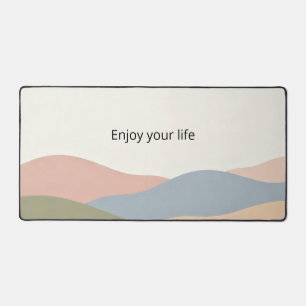 Morandi Colour Block Aesthetic Minimalist Desk Mat