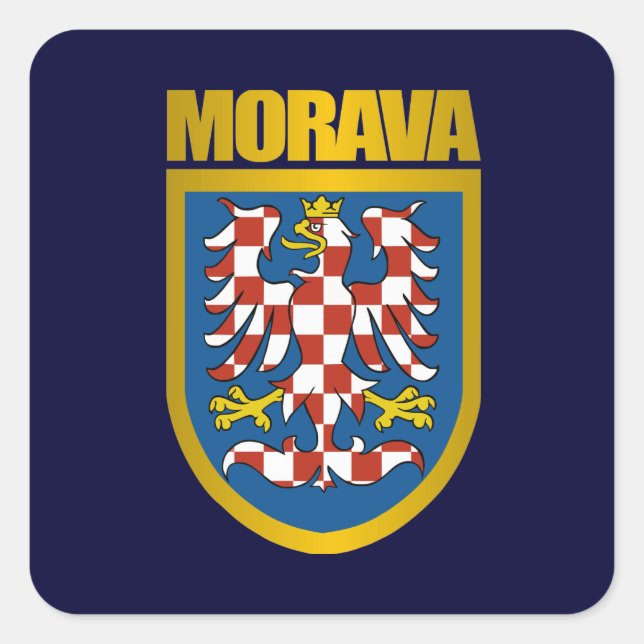 Morava (Moravia) Crest Square Sticker (Front)