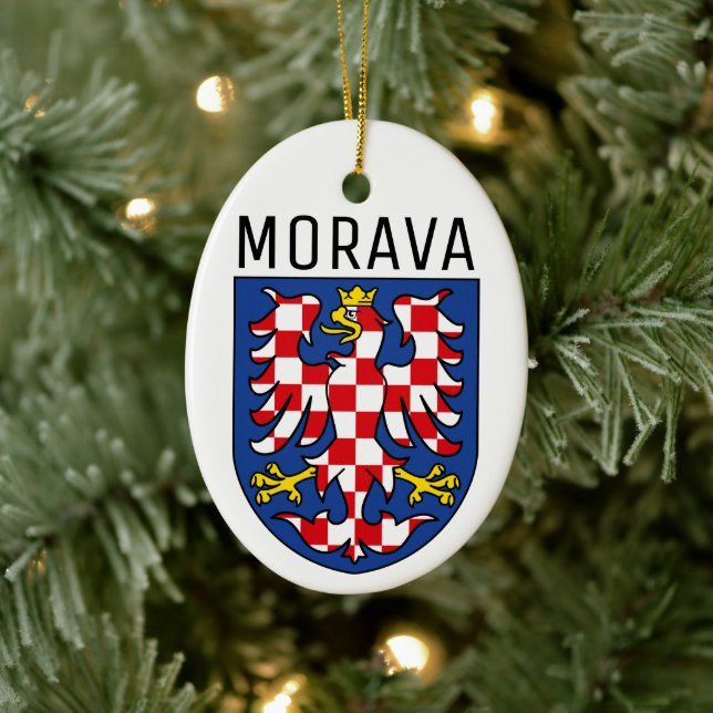 Moravia coat of arms - CZECHIA Ceramic Tree Decoration (Tree)