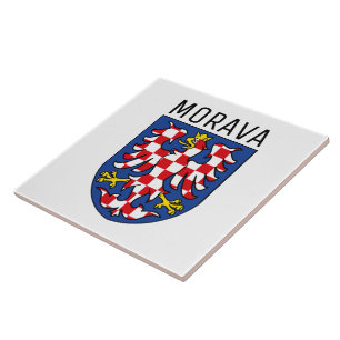 Moravia coat of arms - CZECHIA Tile