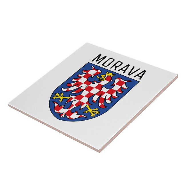 Moravia coat of arms - CZECHIA Tile (Side)