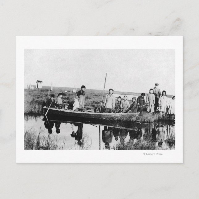 Moravian Mission Station on the Kuskokwim Postcard (Front)