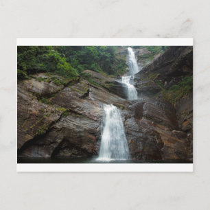 Moray falls waterfall in Sri Lanka Postcard
