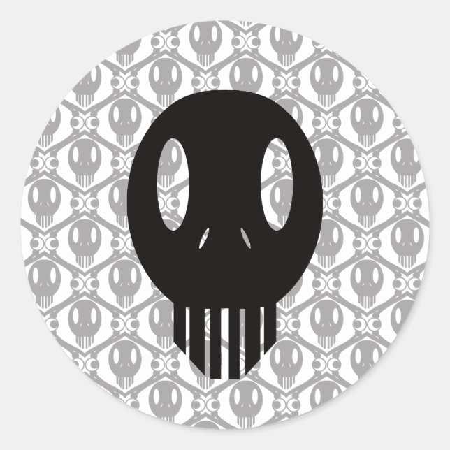 Morbid Faces Classic Round Sticker (Front)