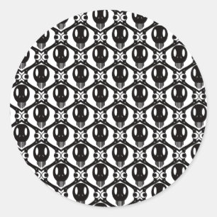 Morbid Faces Classic Round Sticker