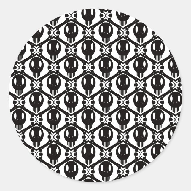 Morbid Faces Classic Round Sticker (Front)