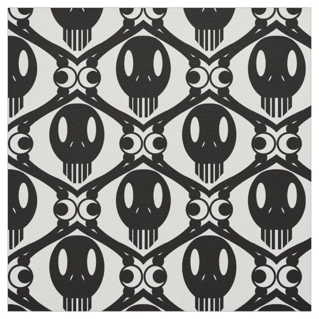Morbid Faces Fabric (Swatch)