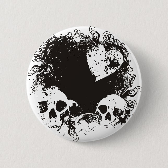 Morbid Romance 6 Cm Round Badge (Front)