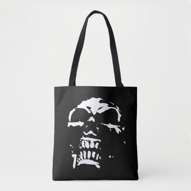 Morbid Skull Tote Bag (Front)