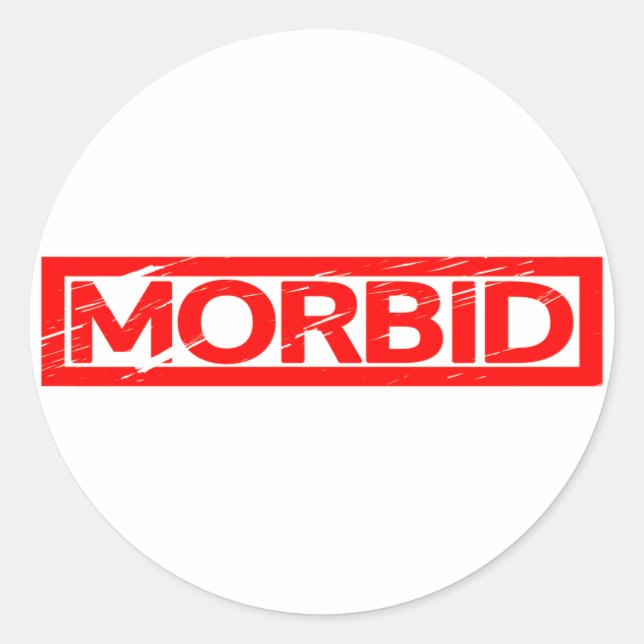 Morbid Stamp Classic Round Sticker (Front)