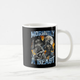 Morbidly A Funny Cringe Alpha Werewolf Wolf Meme  Coffee Mug