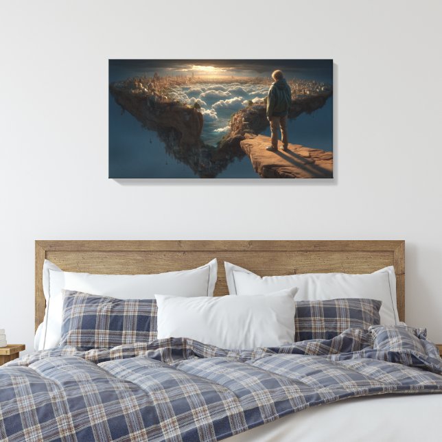 Morden Edge Walker Canvas Print (Insitu(Bedroom))