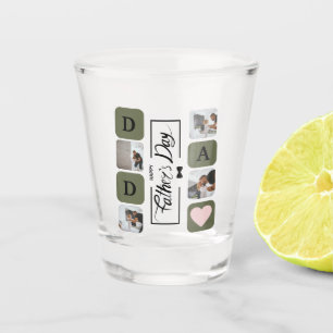 Mordern Photo Collage Father's Day Shot glass