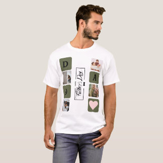 Mordern Photo Collage Father's Day T-Shirt
