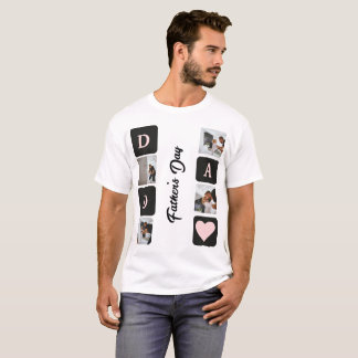 Mordern Photo Collage Father's Day T-Shirt