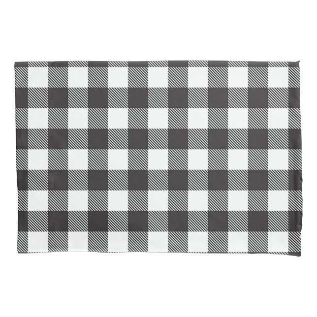 Mordern White Buffalo Check Plaid Holiday   Pillowcase (Front)