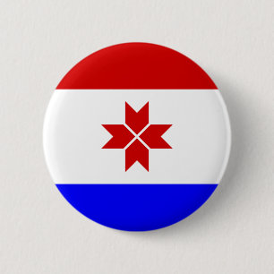 Mordovia Flag 6 Cm Round Badge