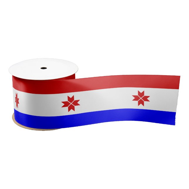 Mordovia Flag Satin Ribbon (Spool)