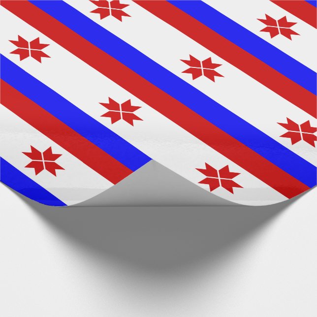 Mordovia Flag Wrapping Paper (Corner)