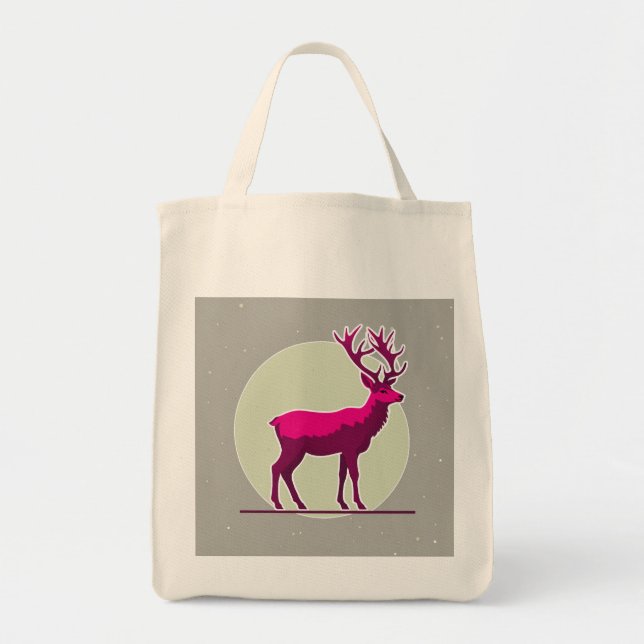 Mordren dear pink  tote bag (Front)