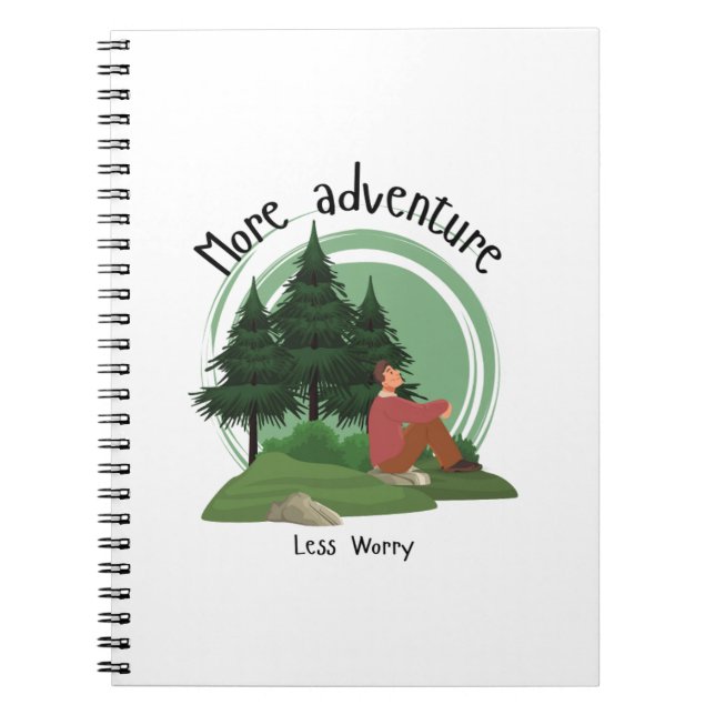 more adventure less worry notebook (Front)