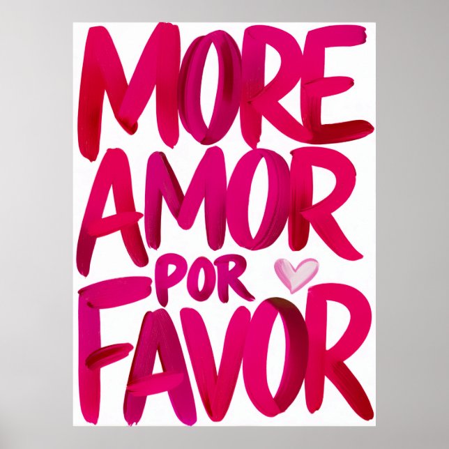 More Amor Por Favour Poster (Front)