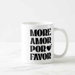 More Amor Por Favour Retro Love Valentine Aestheti Coffee Mug