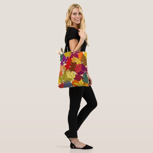 More Autumn Leaves Tote Bag (On Model)
