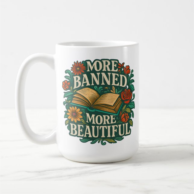 More Banned, More Beautiful Coffee Mug (Left)