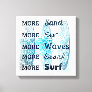 More Beach Life Wrapped Canvas