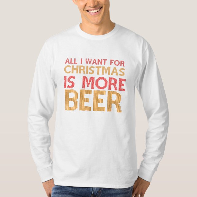 More Beer Ugly Christmas Sweater (Front)