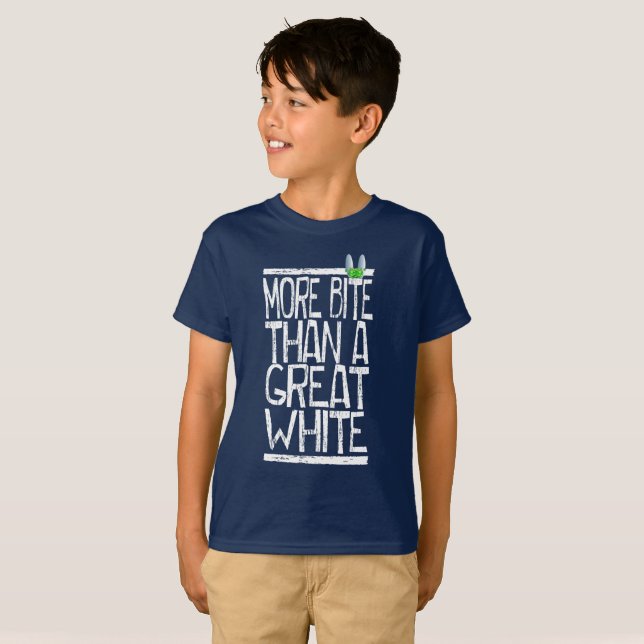 More bite white T-Shirt (Front Full)