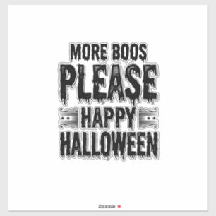 More Boos Please Vintage Halloween Typography Desi