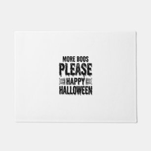 More Boos Please Vintage Halloween Typography Desi Doormat