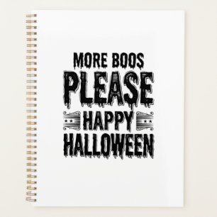 More Boos Please Vintage Halloween Typography Desi Planner