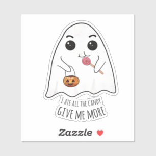 More Candy Halloween Cute Ghost sticker