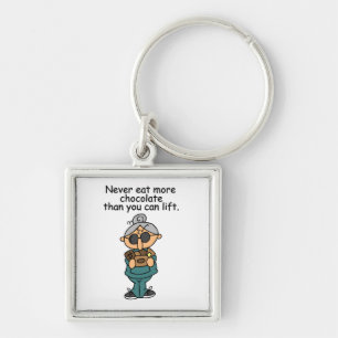 More Chocolate Humour Key Ring