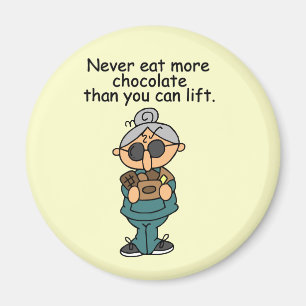 More Chocolate Humour Magnet