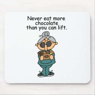 More Chocolate Humour Mouse Mat